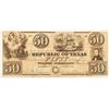 Image 1 : Republic of Texas $50 Bill Treasury Note