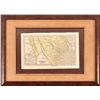 Image 1 : 1840s Republic of Texas Pocket Map Framed