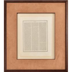 1836 Texas Revolution Almanac Description Page