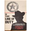 Image 1 : "In The Line Of Duty" Texas Ranger Book Signed