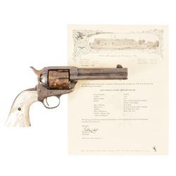 Factory Engraved Colt 1873 SA .45 Gold & Silver