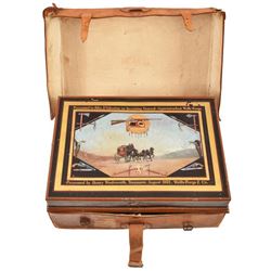 1882 Wells Fargo Painted Writing Desk Leather Case
