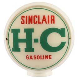 Sinclair H-C Gasoline Milk Glass Gas Pump Globe