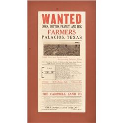 Campbell Land Co Wanted 2-Sided Advertisement