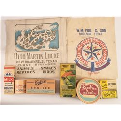 Collection of Vintage Texas Food Packages (8)