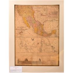 Mitchell 1847 Texas & Mexico Map