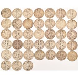 Collection of 38 Liberty Half-Dollars 1920-1945