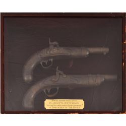 Joseph Jefferson's Cased Pistol Set .54