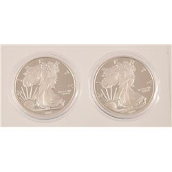 Two 5oz Liberty Silver Coins
