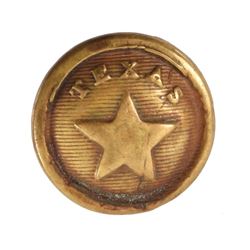 Republic of Texas Star Brass Button