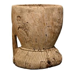 Antique Wood Mortar