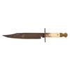 Image 2 : Fighting Knife with Bone & Brass Handle