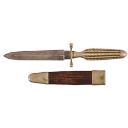 Dagger with Cactus Designed Handle and Sheath