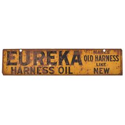 Eureka Harness Oil Tin Sign