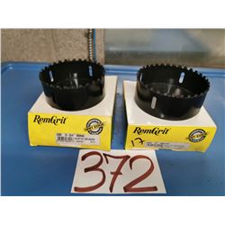 Set of RemGrit Tungsten Carbide Hole Saw  3"3/4 & 4"