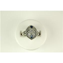 ANTIQUE style SAPPHIRE Ring (61641)