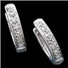 Image 1 : 14k White Gold Diamond Earrings (59604)