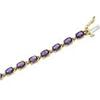 Image 1 : 14k Yellow Gold Amethyst Bracelet (58737)