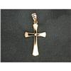 Image 1 : 14k Yellow Gold Cross w DIAMOND (58617)