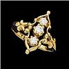 Image 1 : Antique Style 14k Diamond Dinner Ring (60072)