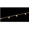 Image 1 : 14k Gold CHARM BRACELET w HEART Charms (59803)
