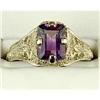14k White Gold Amethyst Ring (43142)