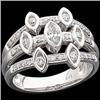 Image 1 : 14k White Gold Diamond Ring (58188)
