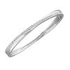 ELEGANT 14K GOLD BANGLE BRACELET W DIAMONDS (58079)