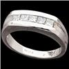 Image 1 : GENTS PLATINUM DIAMOND WEDDING BAND .75 CARATS (59929)