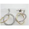 Image 2 : 14k Hoop Earrings DIAMONDS MOVE (59318)