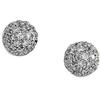 Image 1 : 14K WHITE GOLD DIAMOND BALL EARRINGS (58083)