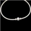Image 1 : 14k White Gold Diamond Necklace (58801)