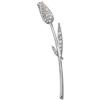 Image 1 : 14k White Gold Flower Brooch featuring Diamonds = 1.00 Carat! (60090)