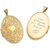 Image 1 : 14k Yellow Gold CELTIC Heart Locket  (61871)