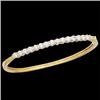 Image 1 : 14k Yellow Gold Diamond Bracelet (58317)