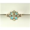 Image 1 : ANTIQUE VICTORIAN STYLE GOLD RING OPALS (62209)