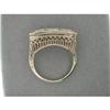 Image 3 : ANTIQUE WHITE GOLD FILIGREE RING 3 DIAMONDS (43153)