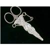 Image 1 : ANTIQUE STYLE STERLING SILVER SEWING SCISSORS PENDANT (39853)