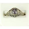 Image 1 : ANTIQUE Style FILIGREE Ring AMETHYST .75 CARATS! (41605)