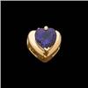 14k Yellow Gold Amethyst Pendant (58822)