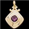 14k Yellow Gold Amethyst Pendant (58825)
