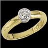 Image 1 : 18K GOLD DIAMOND ENGAGEMENT RING .33 CTS! (59113)