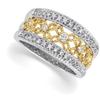 14k Gold two toned Diamond Wedding Band (60017)