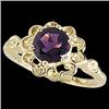 14k Yellow Gold Amethyst Ring (58707)
