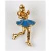 Image 1 : 14K GOLD CHARM GIRL ICE SKATER (59853)