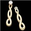 Image 1 : 14k Gold EARRING JACKETS (60064)