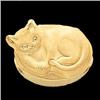 Image 1 : 14K Gold SLIDE of CAT for SLIDE BRACELET (60659)