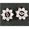 Image 1 : 14k GOLD DIAMOND EARRING JACKETS .50 CARATS! (36771)