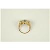 Image 3 : ANTIQUE 14K GOLD RING 3 AQUAMARINES = 2.71 CARATS! (57798)
