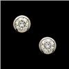 Image 1 : PLATINUM DIAMOND STUDS .50 CARATS! (58062)